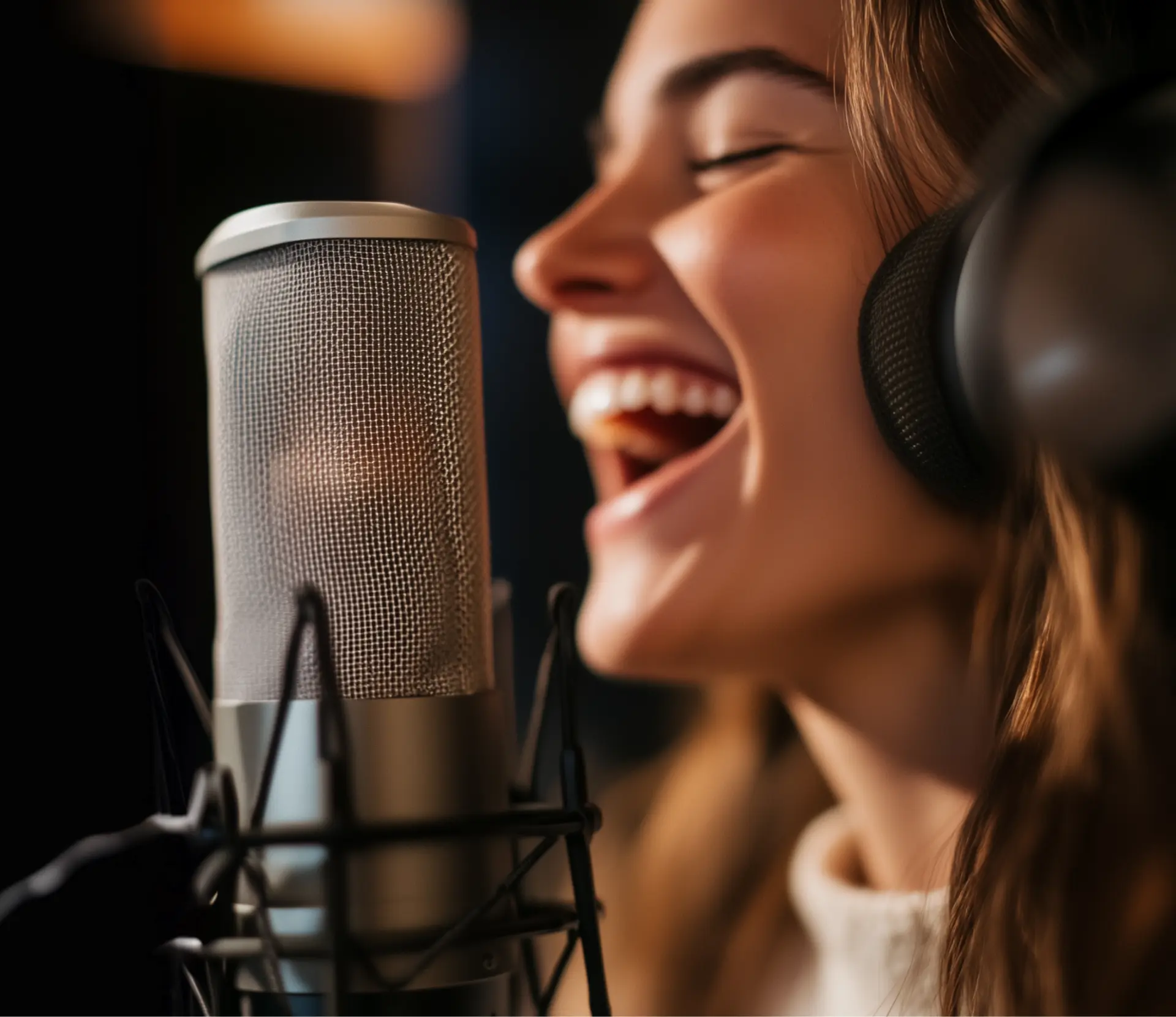 Vocalist in de Songlab studio